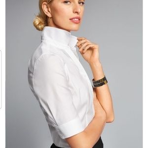 Talbots Elbow Length Sleeve Perfect Shirt, 16P